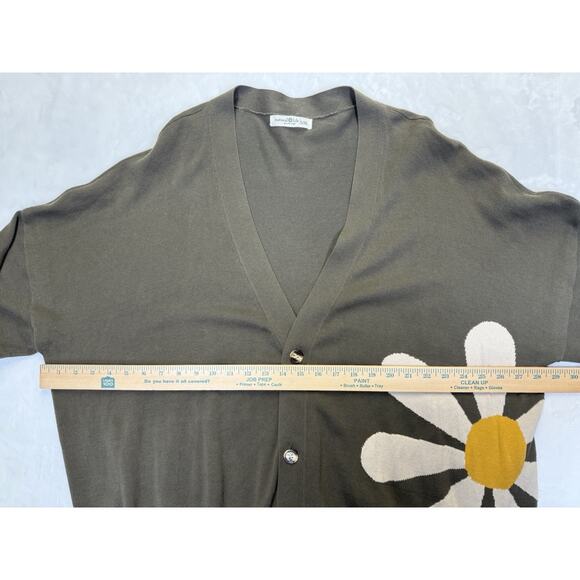 Natural Life Cardigan Sweater Women’s L/XL Daisy Flower Graphic Oversized Cotton - Picture 6 of 8